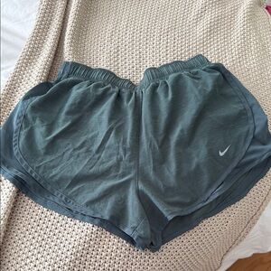 Nike dark green Athletic Shorts Moisture-Wicking Performance